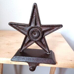 Metal Christmas Stocking Holder Star